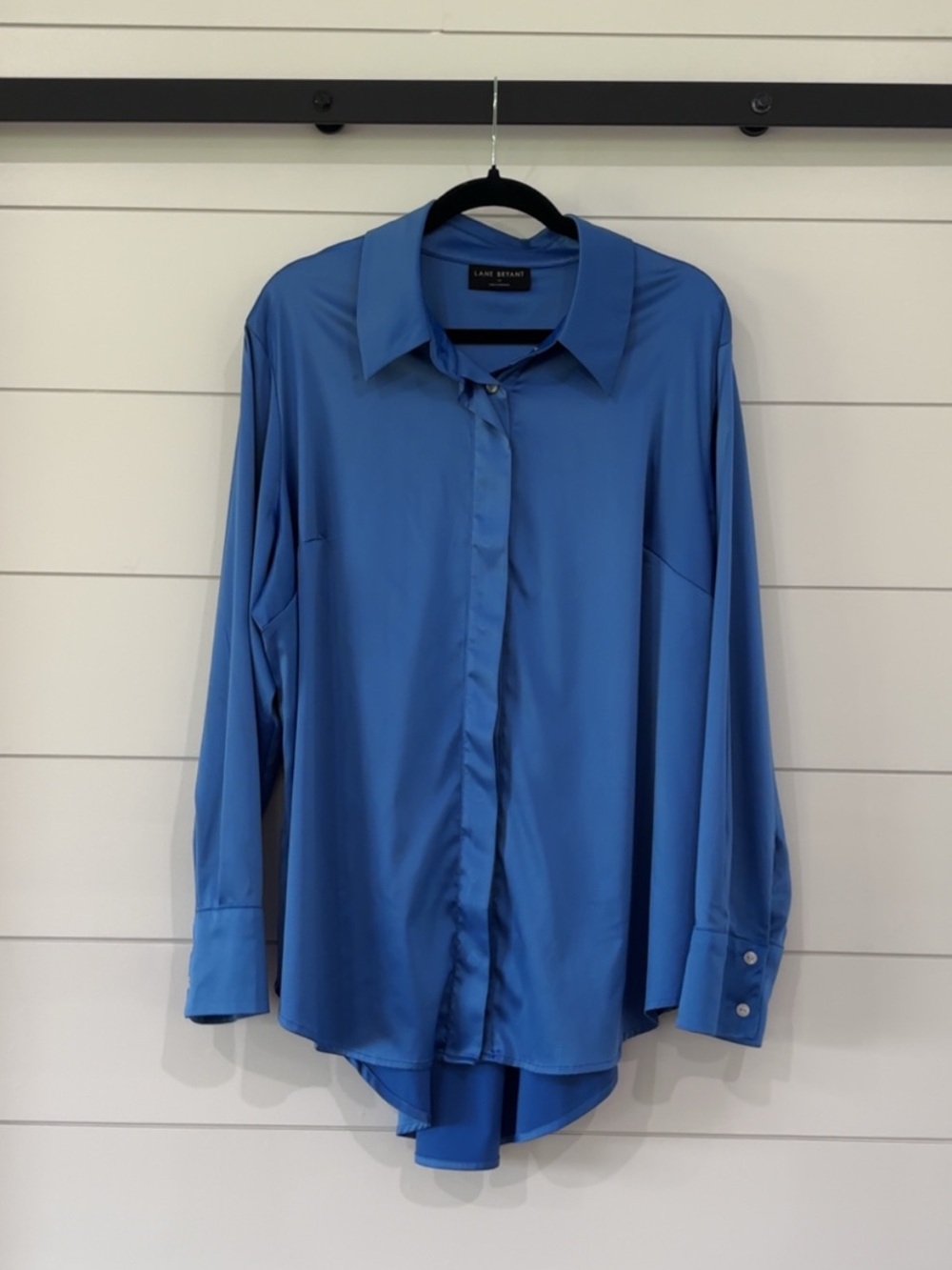 Lane Bryant Satin
Button-Up Shirt